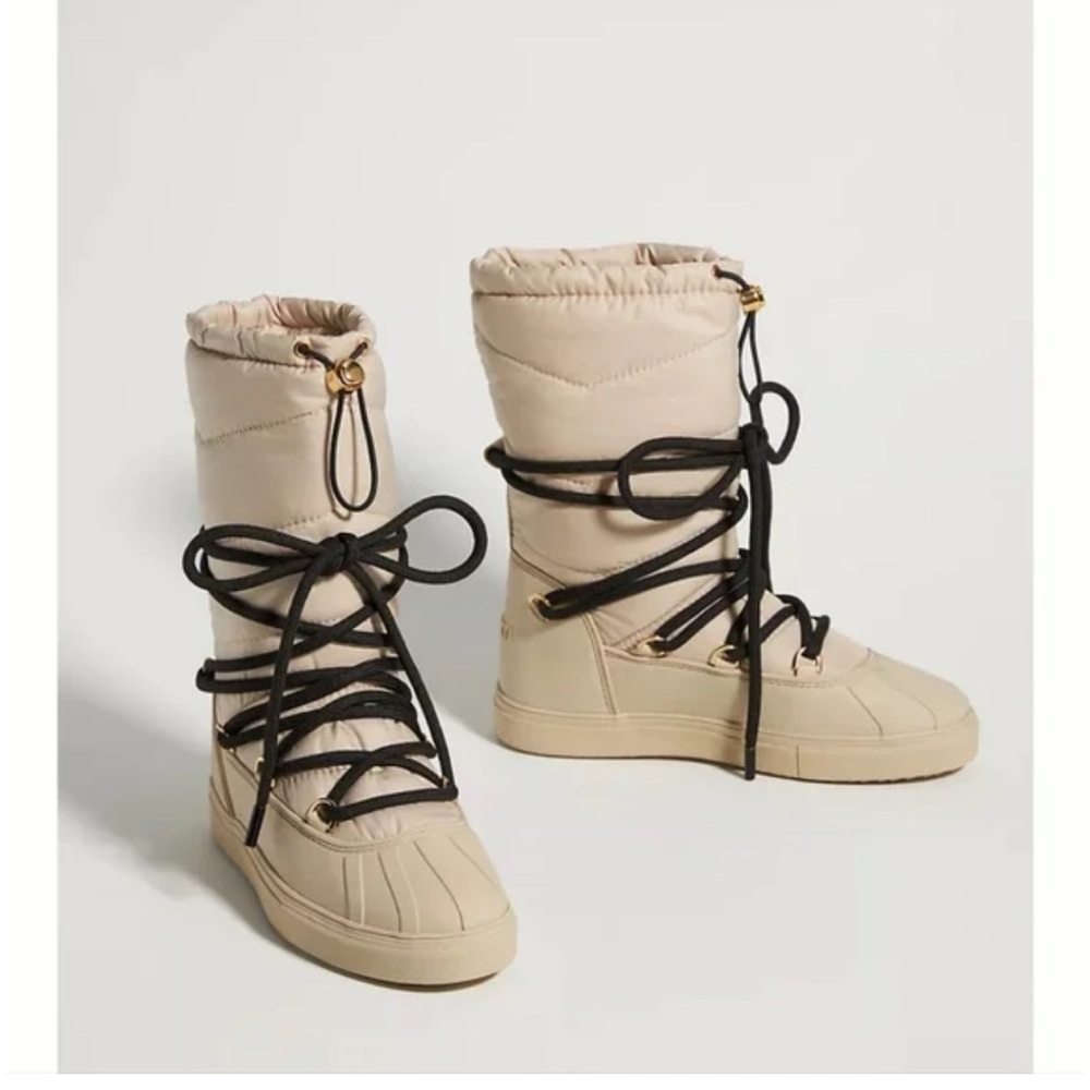 Inuikii shearling-lined boots cream